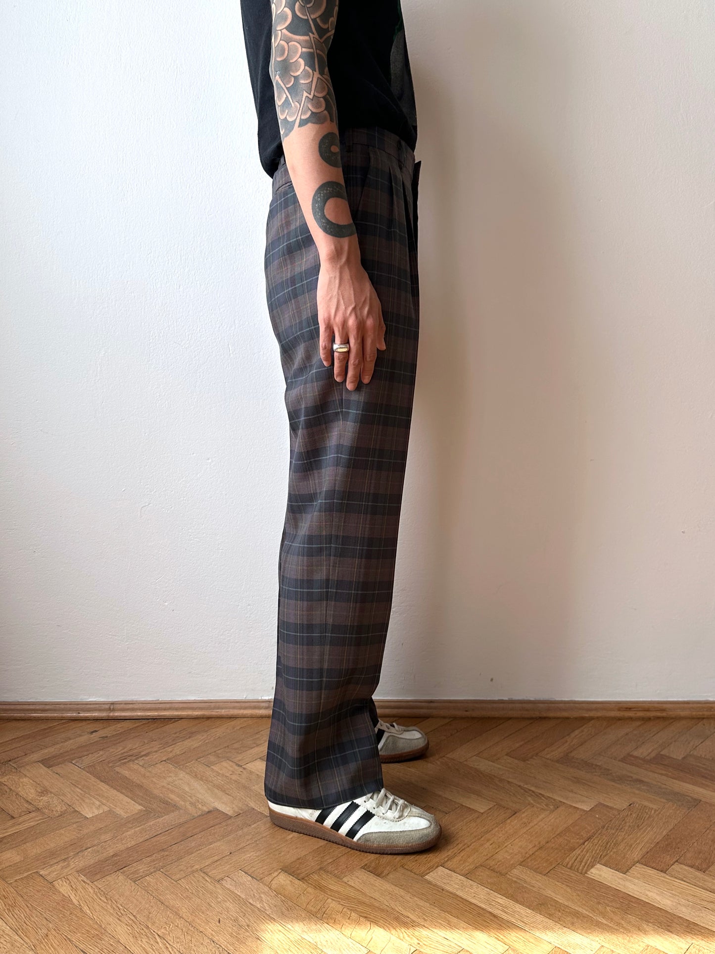 80s Wool/Poly trousers - w31