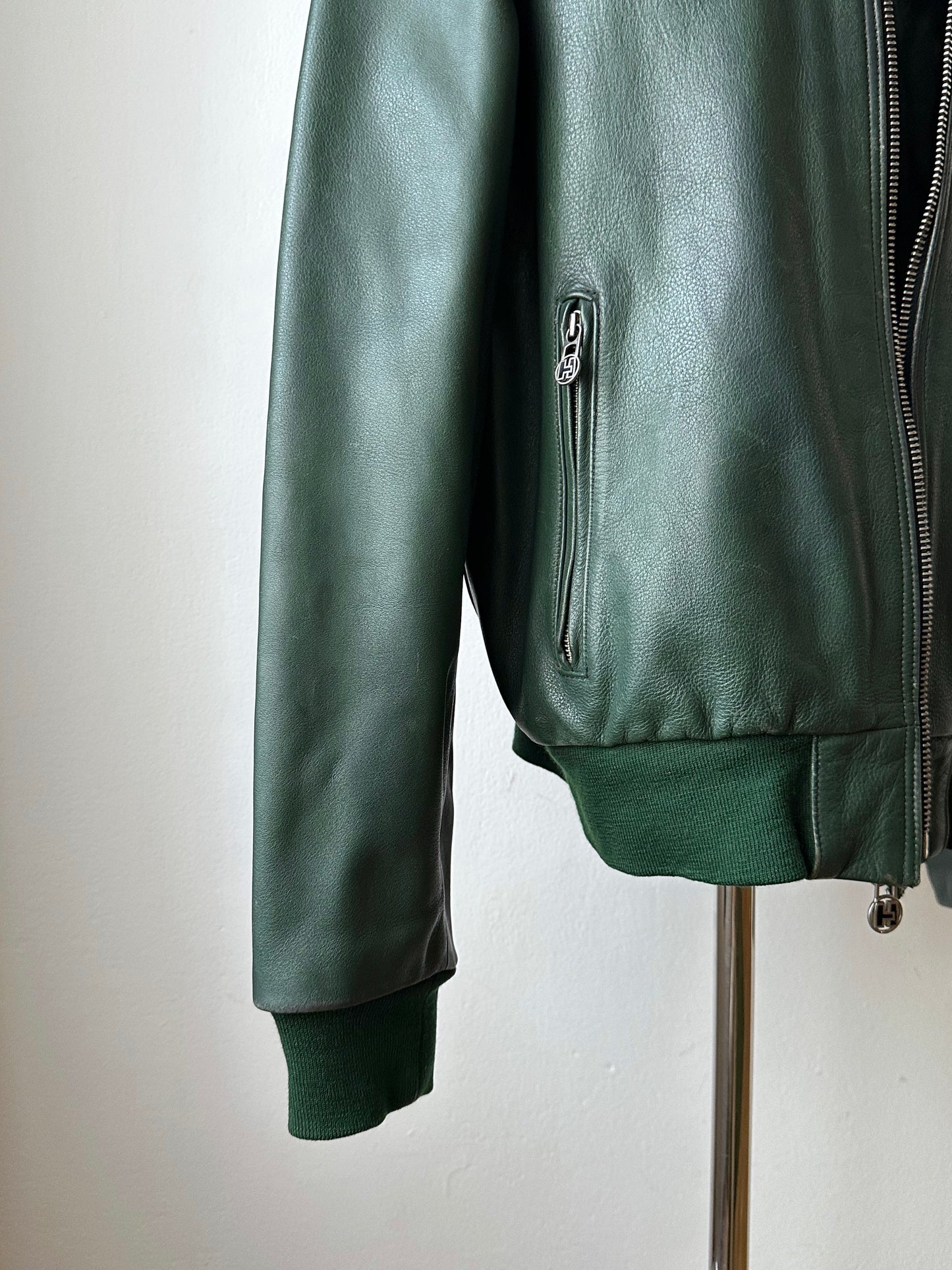 1980s West German Border Guard Leather Jacket