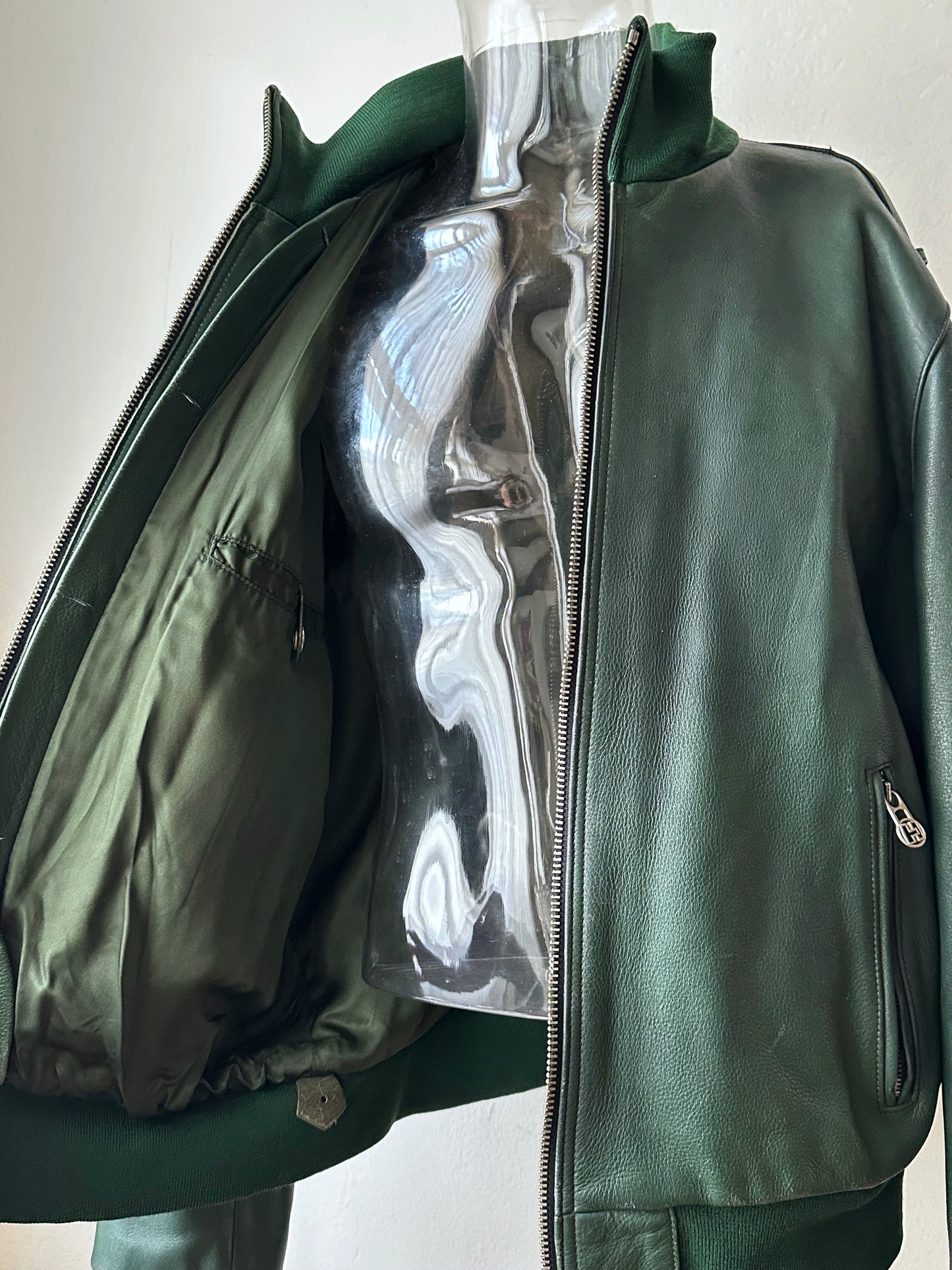 1980s West German Border Guard Leather Jacket