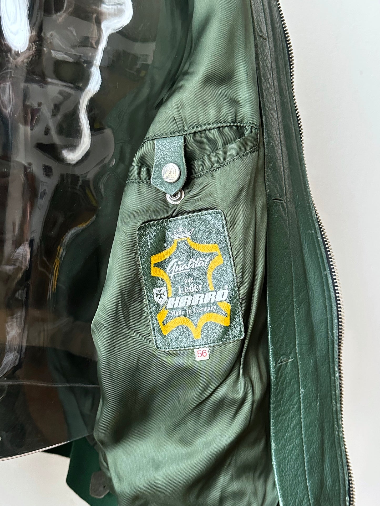 1980s West German Border Guard Leather Jacket