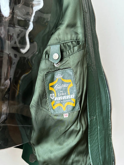 1980s West German Border Guard Leather Jacket