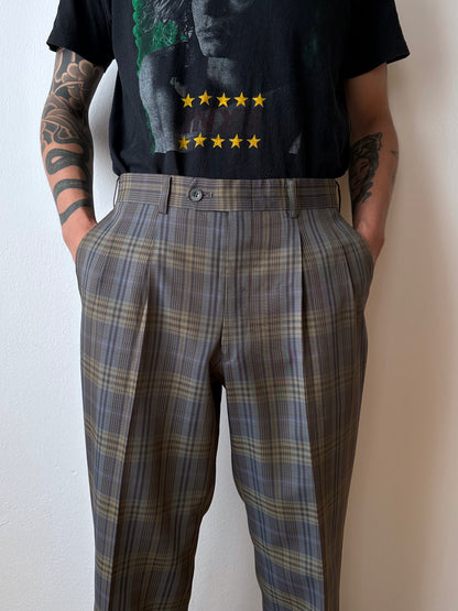 Late 70s-80s Poly trousers - w33