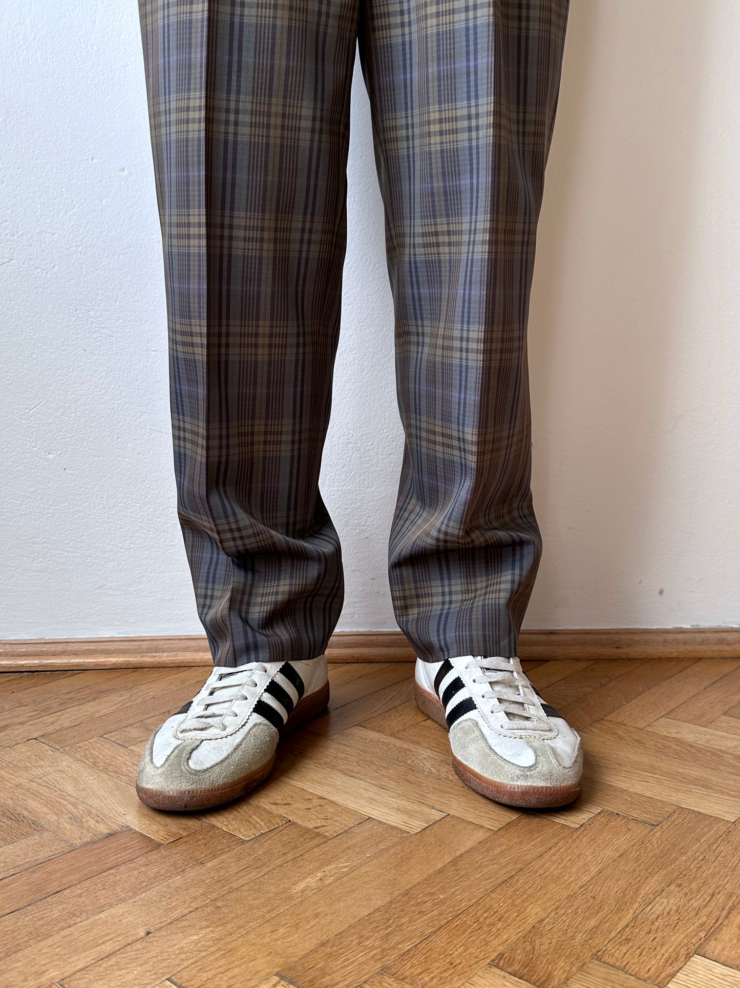 Late 70s-80s Poly trousers - w33