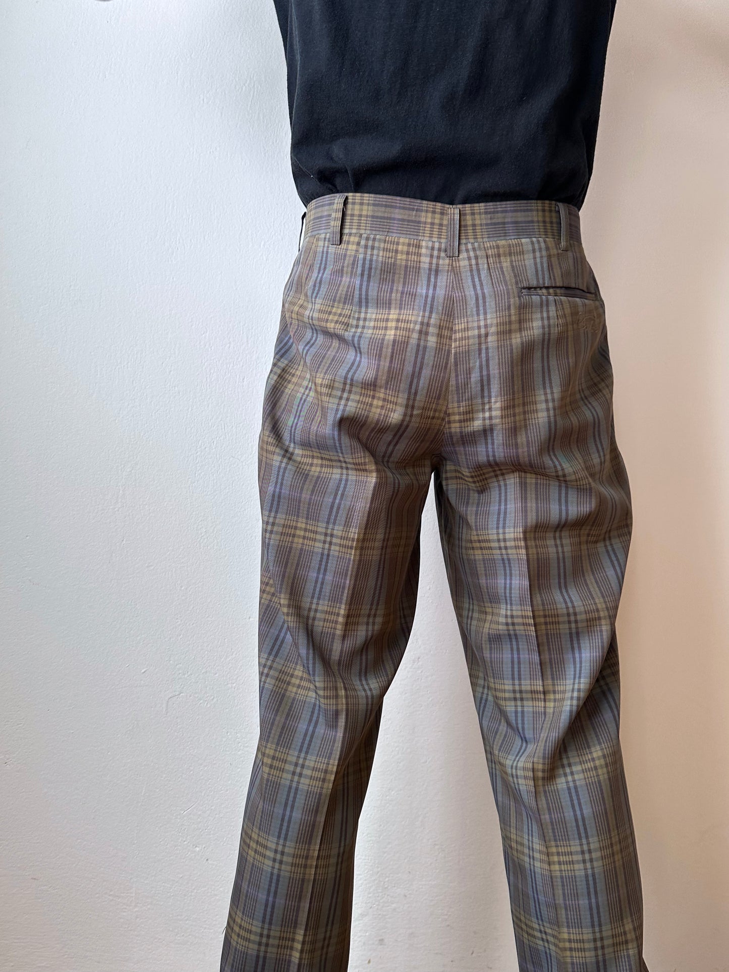 Late 70s-80s Poly trousers - w33
