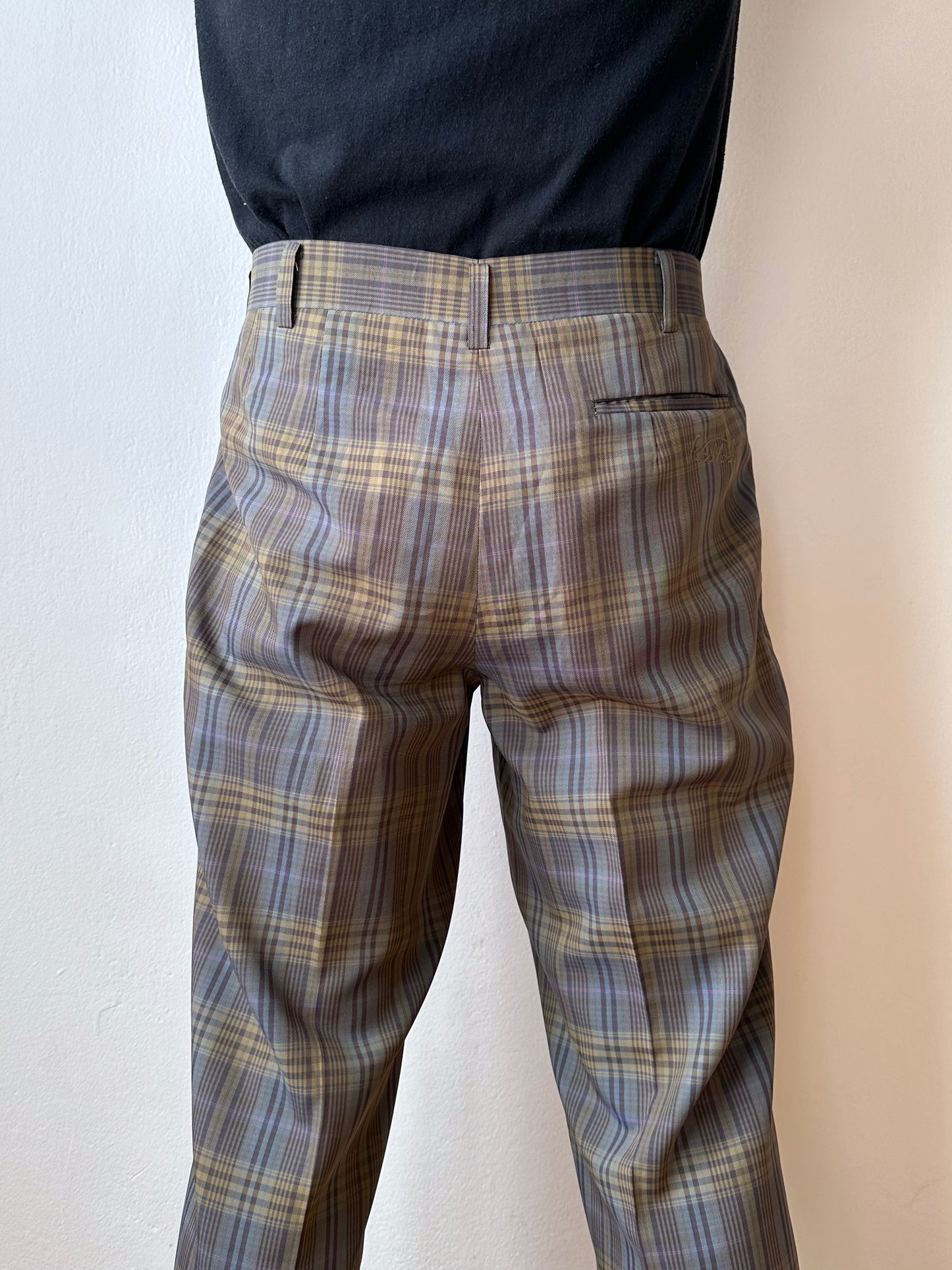Late 70s-80s Poly trousers - w33