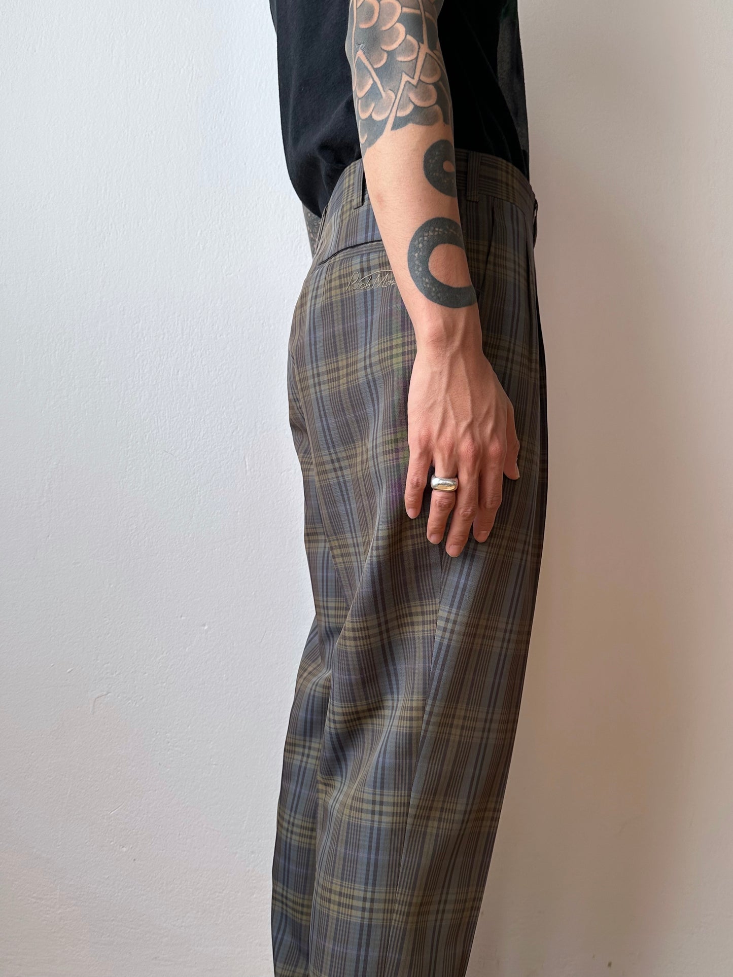 Late 70s-80s Poly trousers - w33