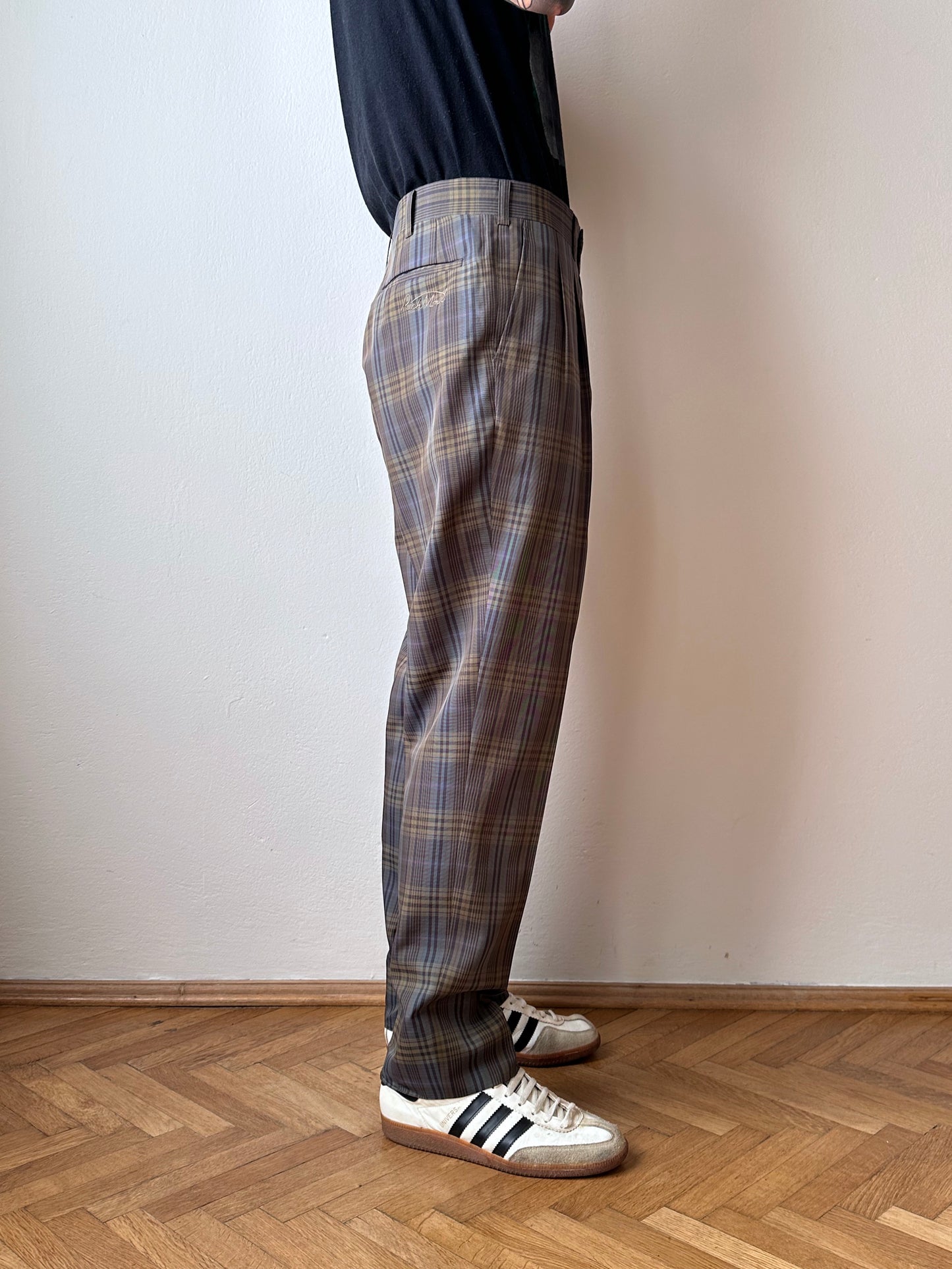 Late 70s-80s Poly trousers - w33