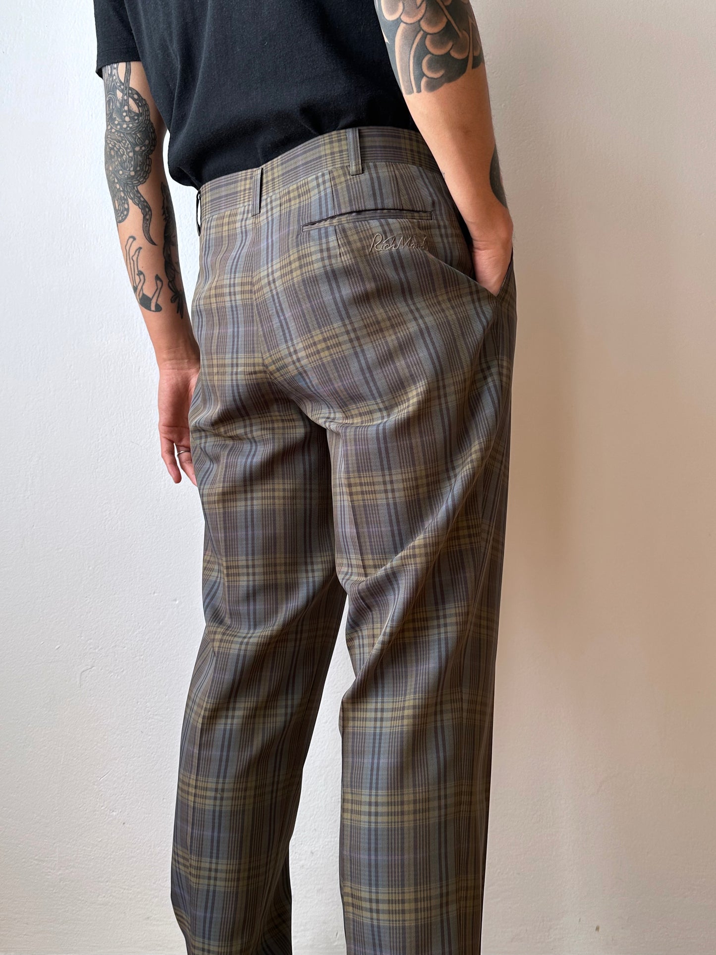Late 70s-80s Poly trousers - w33