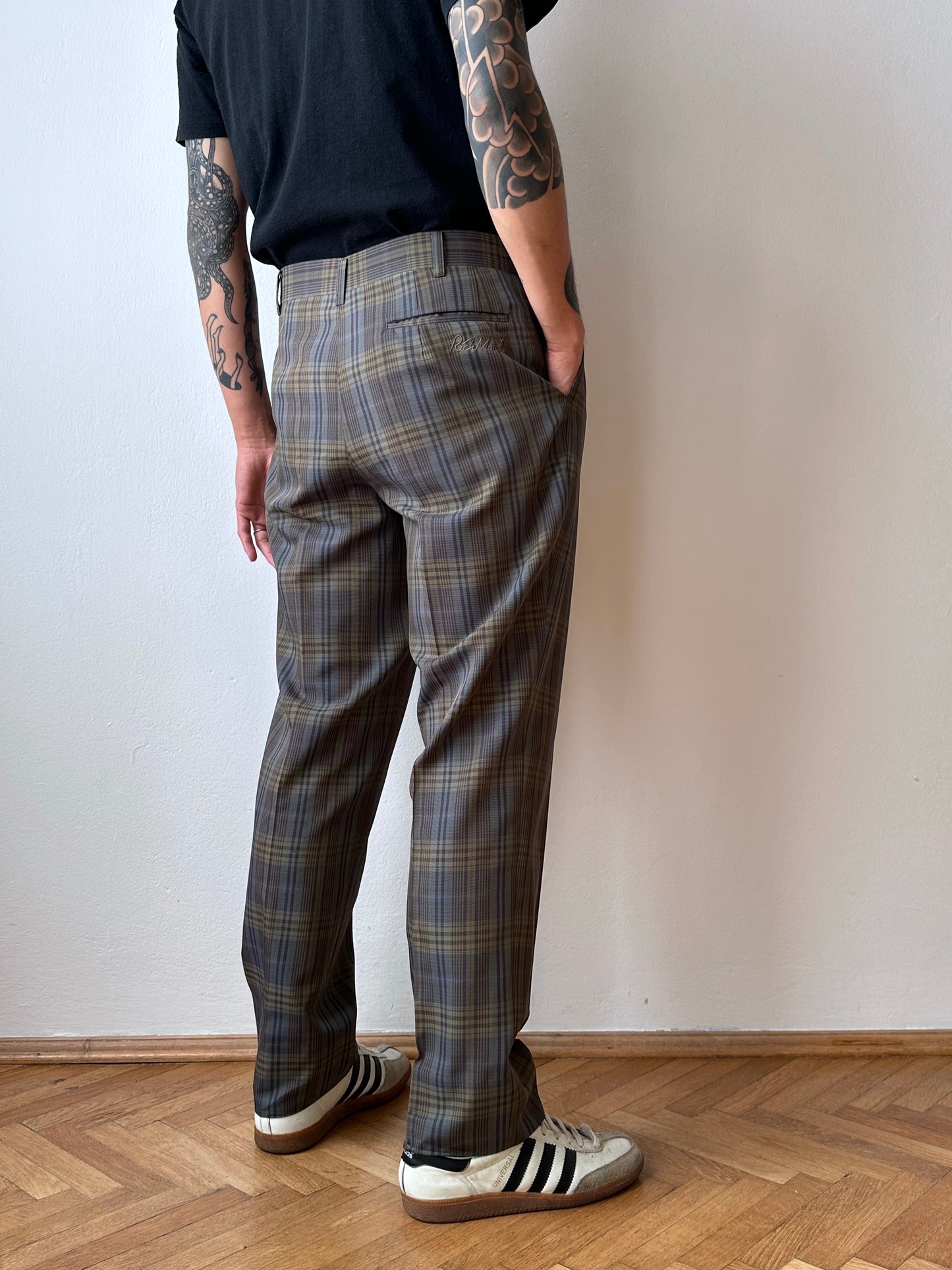 Late 70s-80s Poly trousers - w33