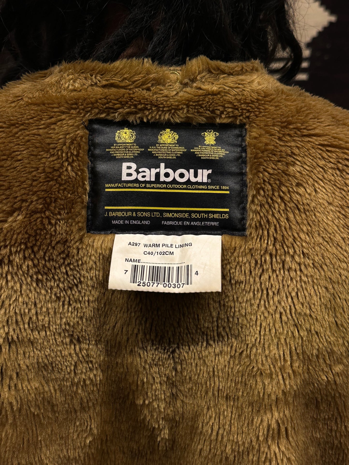 90s Barbour Bedale with liner