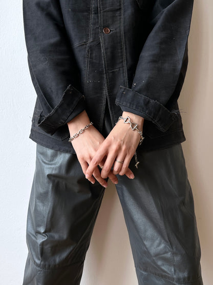 French anchor metal bracelet