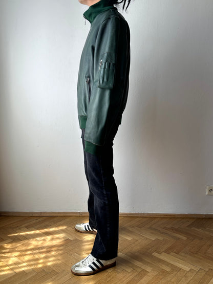 1980s West German Border Guard Leather Jacket
