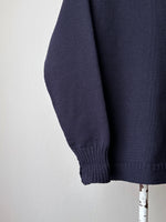 guernsey jumper 70's 80's vintage fisherman knit wool jumper made in England ガンジーニット 