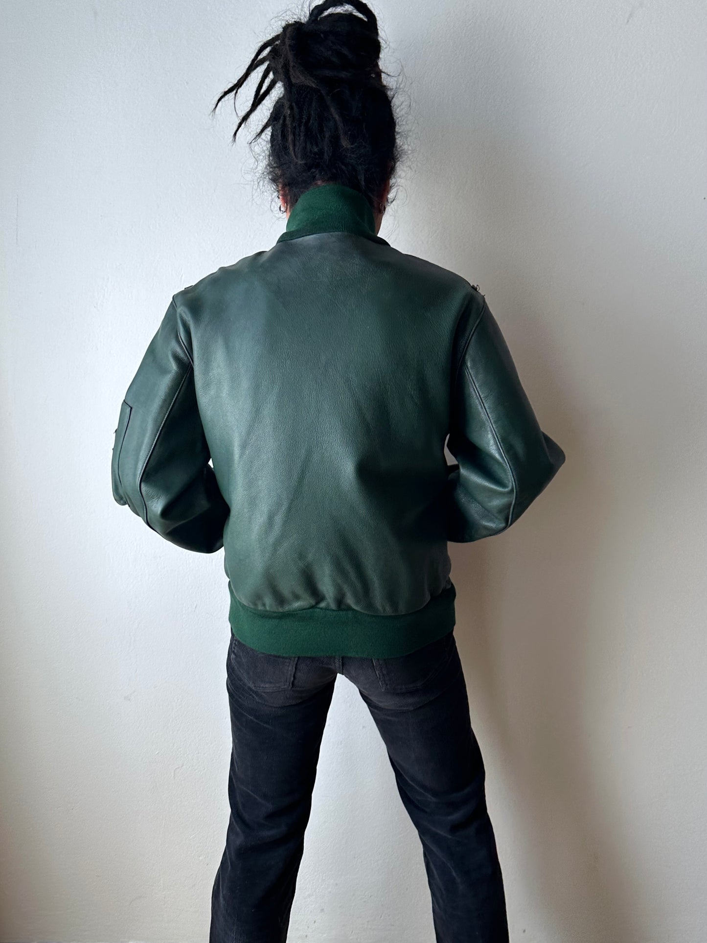 1980s West German Border Guard Leather Jacket