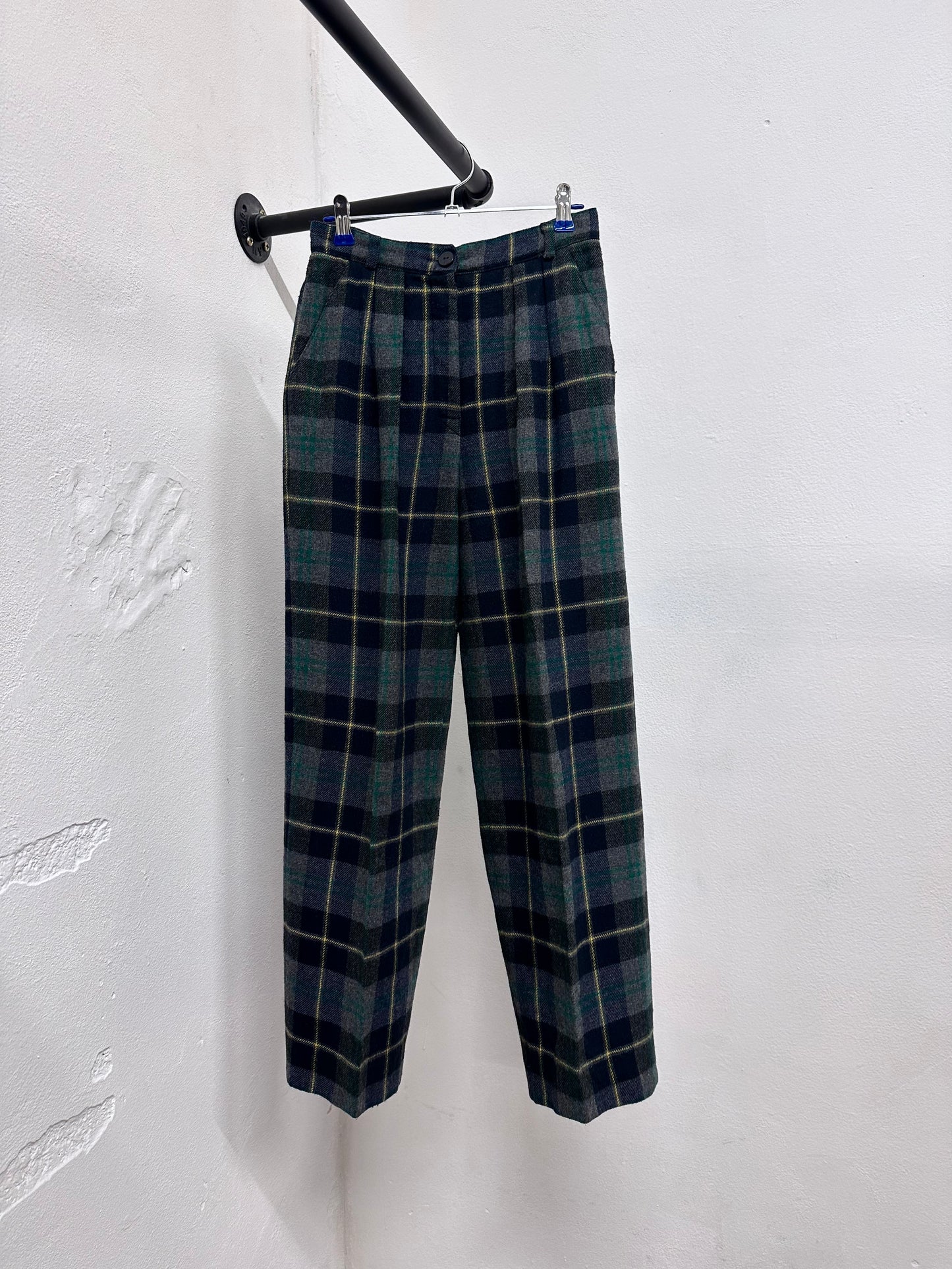 80s Italy pennyblack plaid trouser