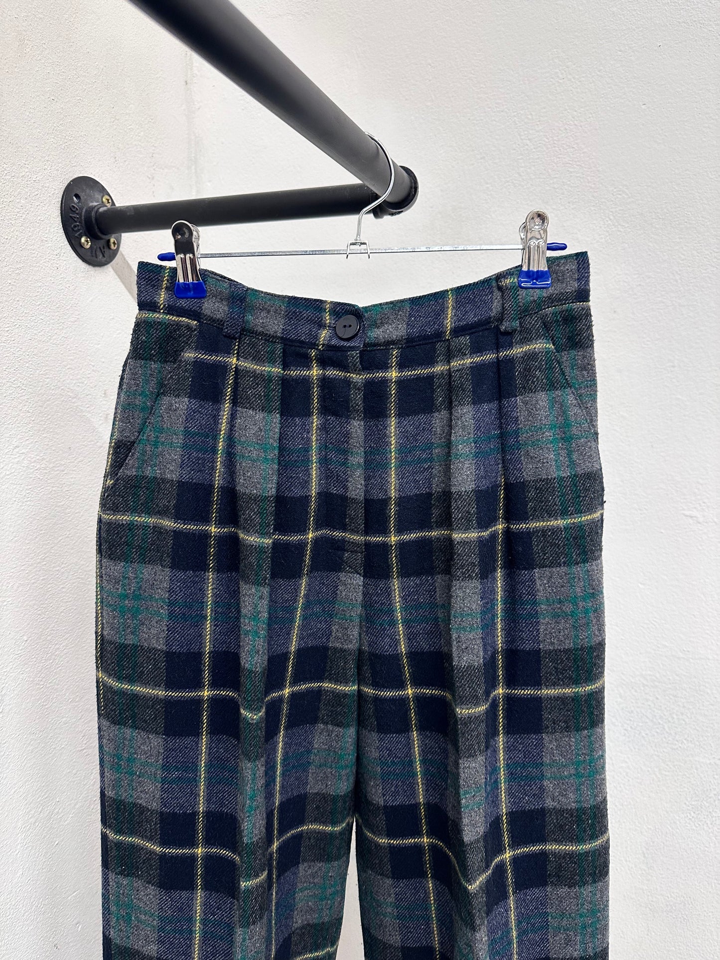 80s Italy pennyblack plaid trouser