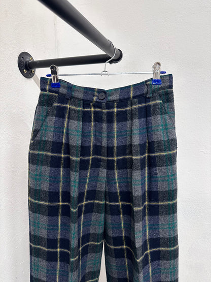 80s Italy pennyblack plaid trouser