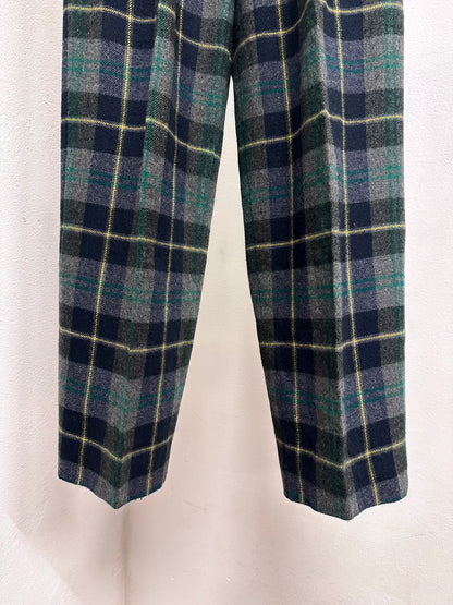 80s Italy pennyblack plaid trouser