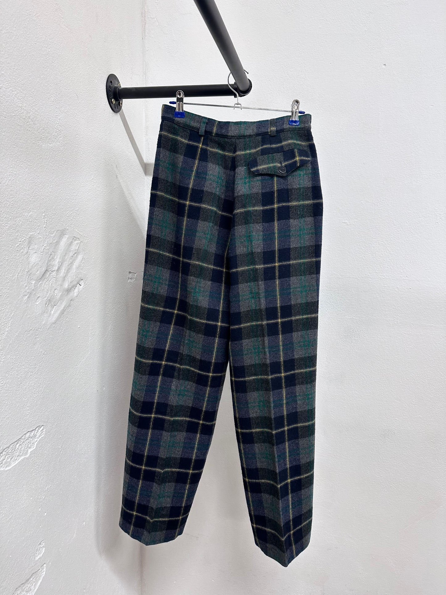 80s Italy pennyblack plaid trouser