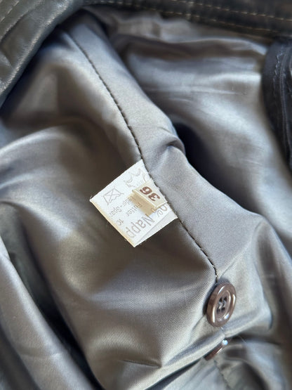 Grey Leather Trousers - w27