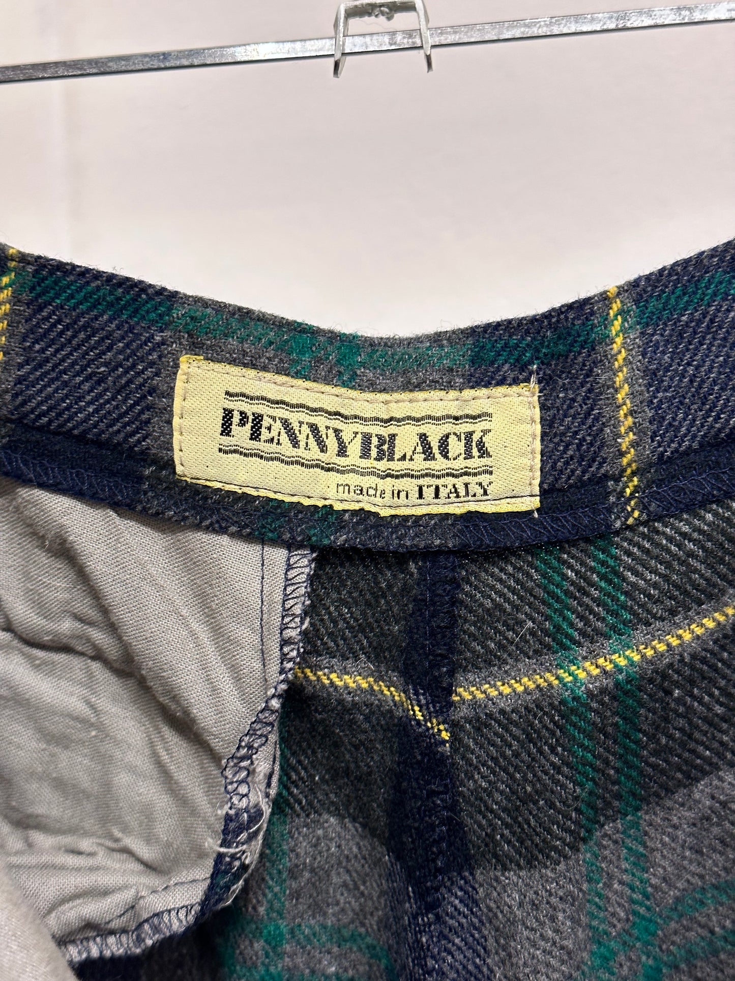 80s Italy pennyblack plaid trouser