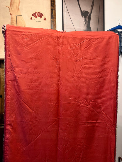 Vintage big pile rug with tassel