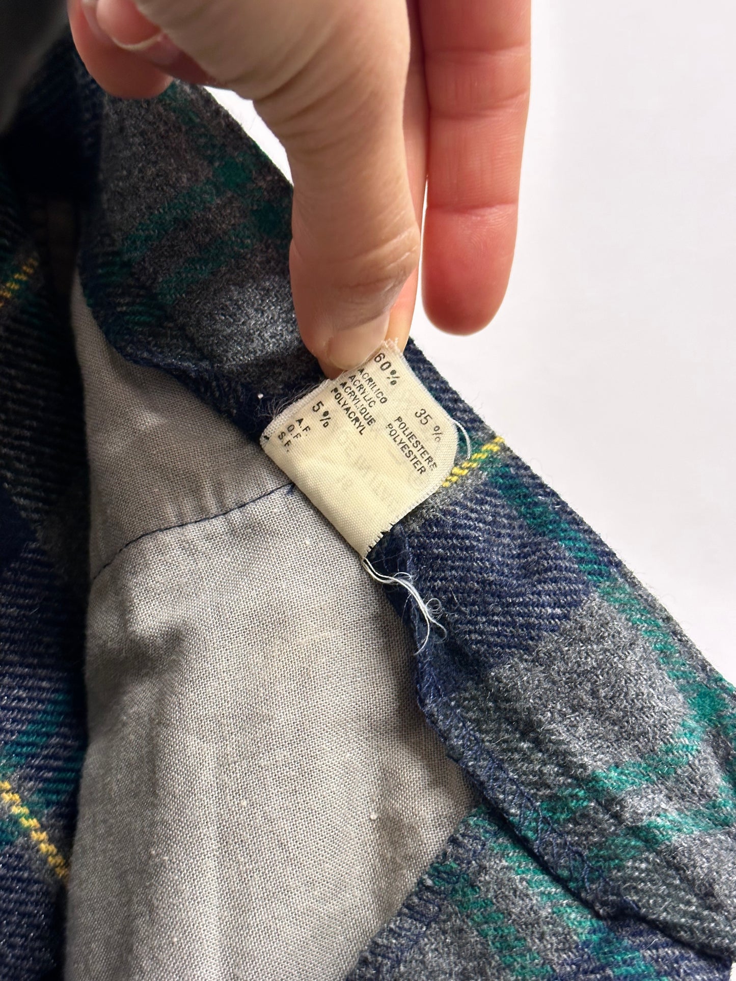 80s Italy pennyblack plaid trouser