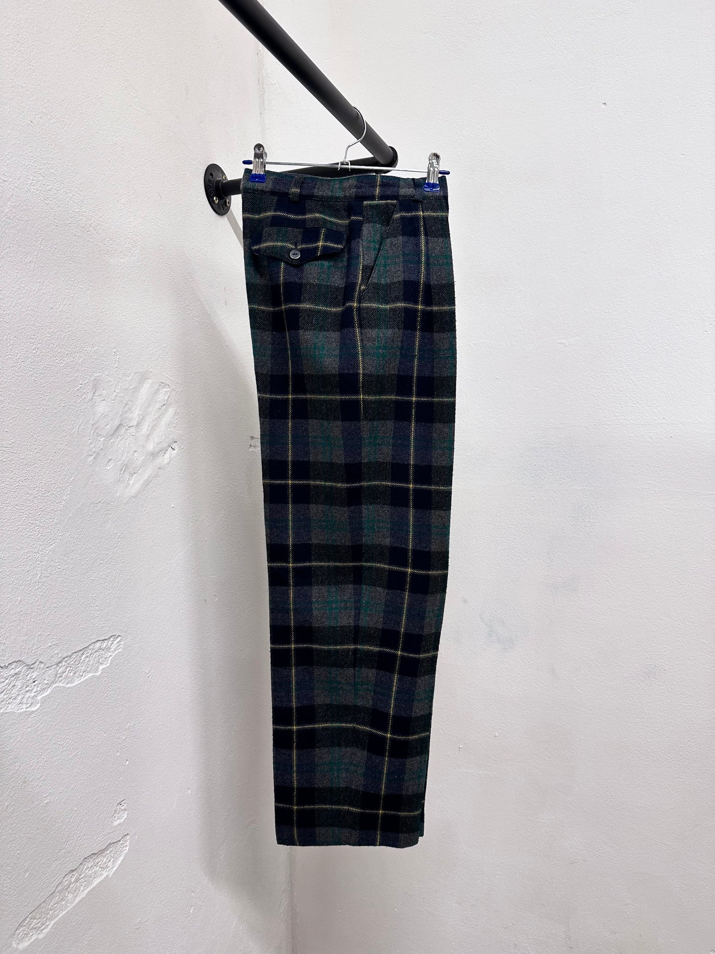 80s Italy pennyblack plaid trouser