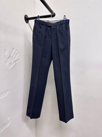 70s wool poly woven trouser