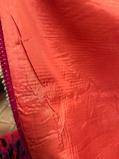 Vintage big pile rug with tassel