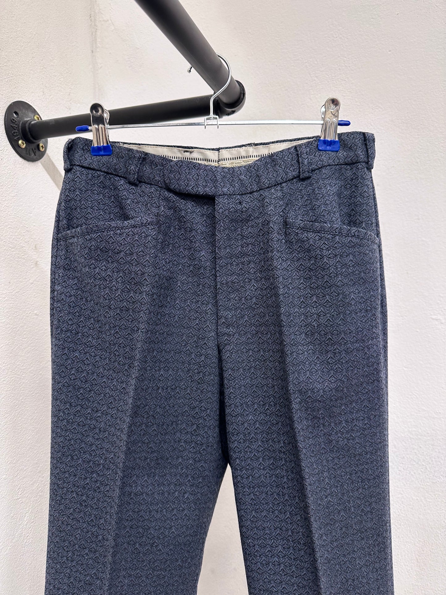 70s wool poly woven trouser