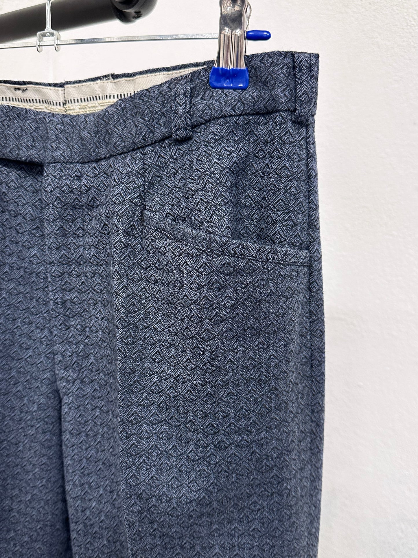 70s wool poly woven trouser