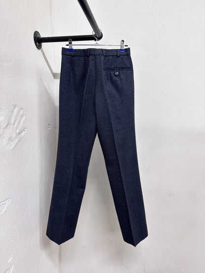 70s wool poly woven trouser