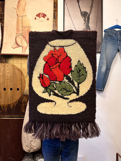 Vintage pile wall tapestry