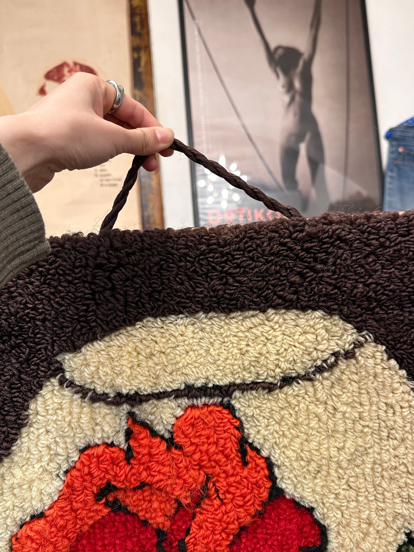 Vintage pile wall tapestry