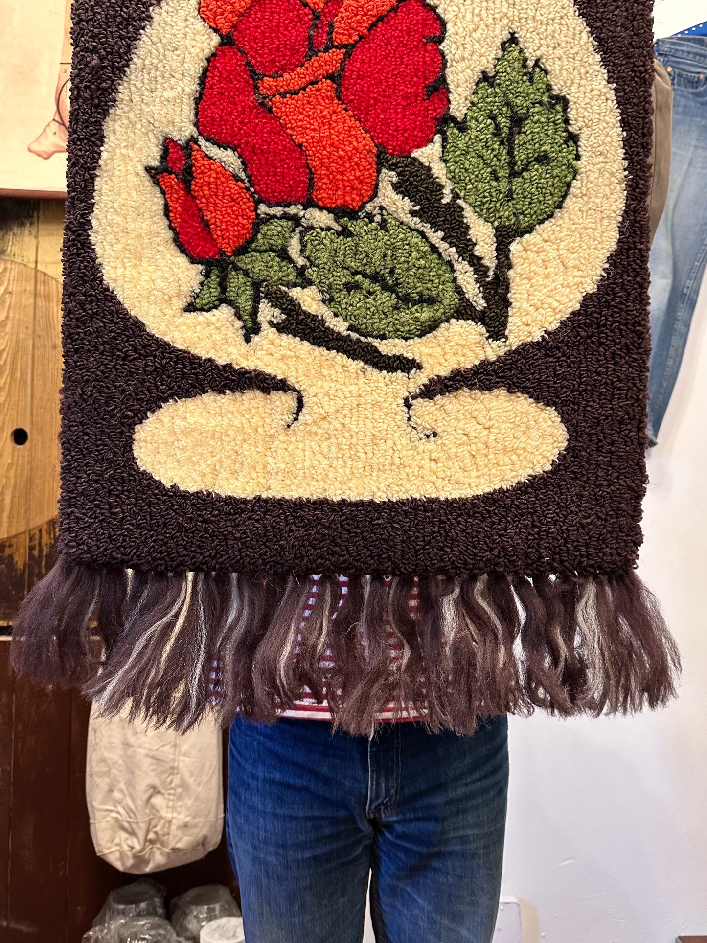 Vintage pile wall tapestry