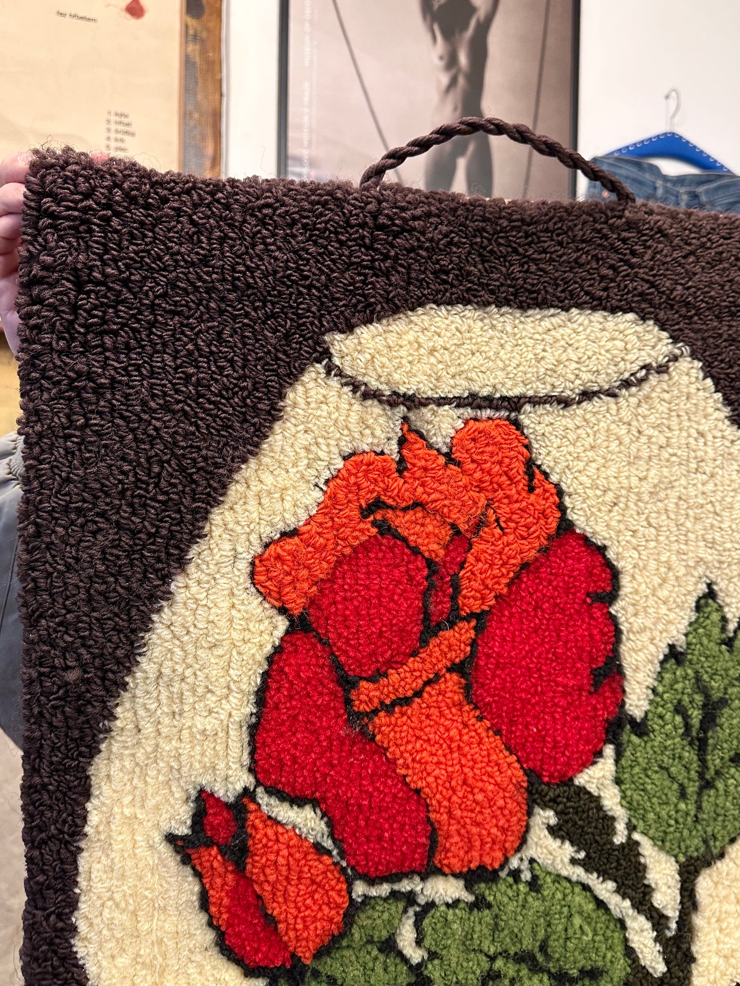 Vintage pile wall tapestry