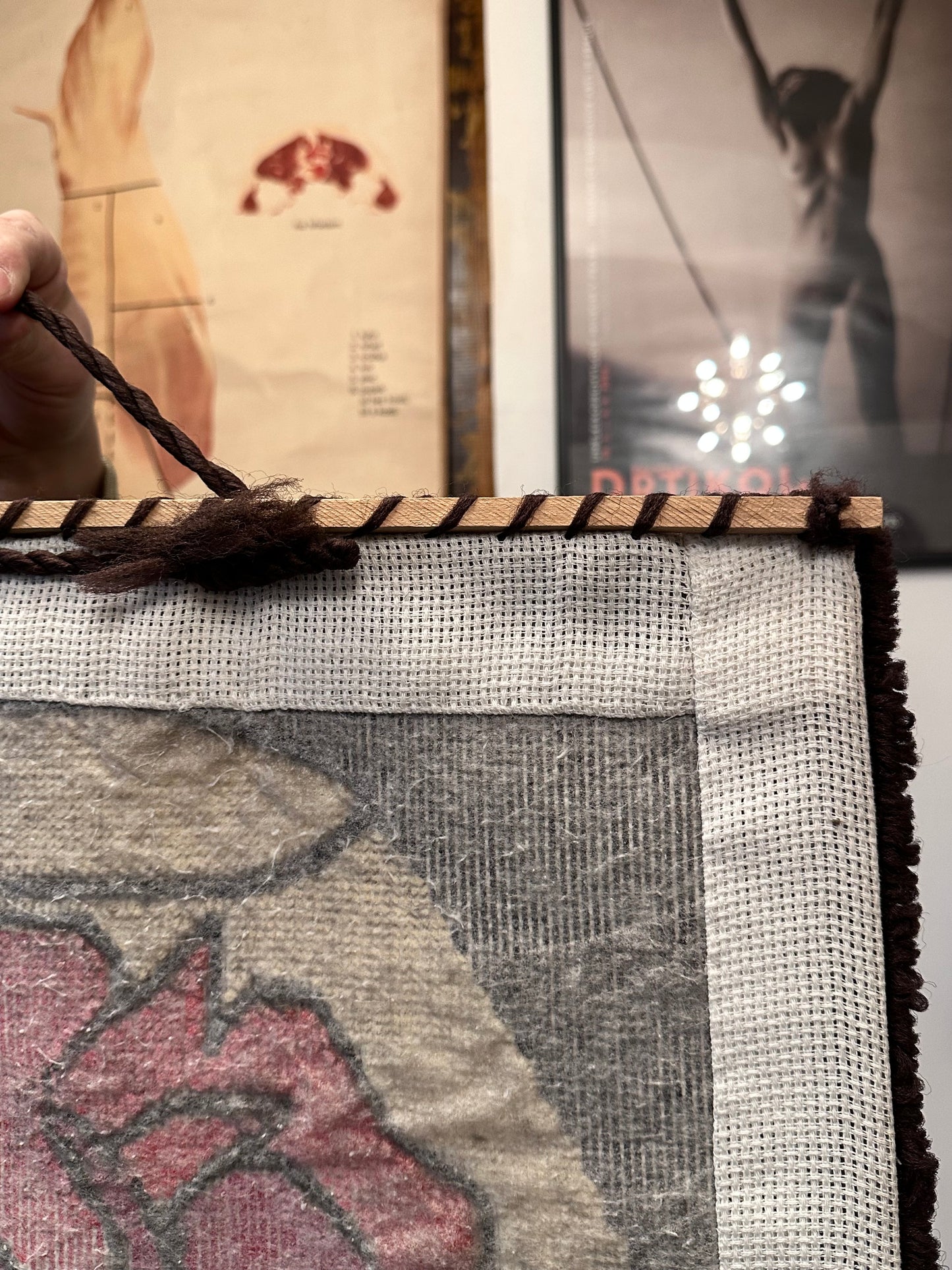 Vintage pile wall tapestry