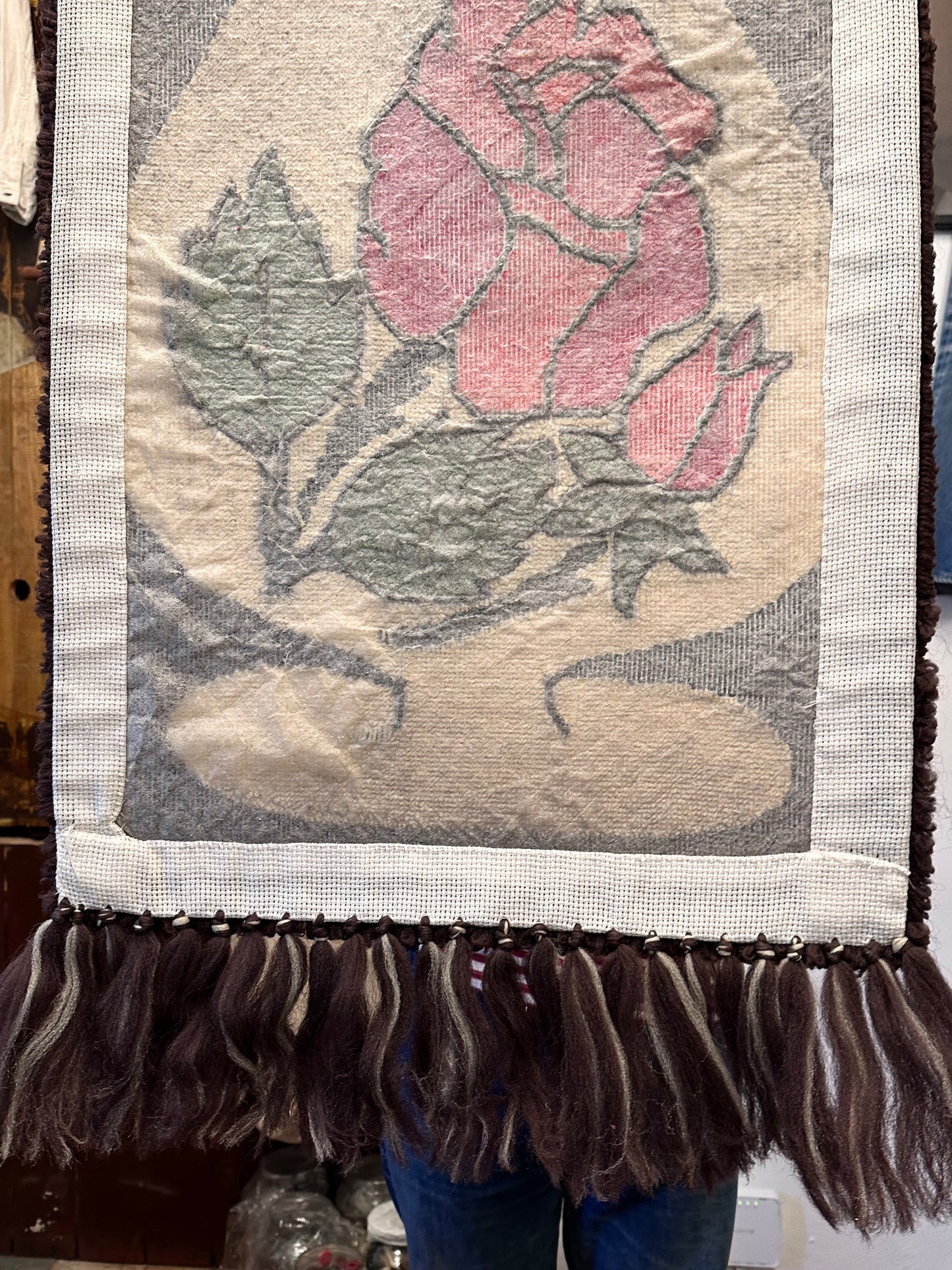 Vintage pile wall tapestry