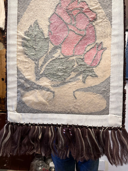 Vintage pile wall tapestry