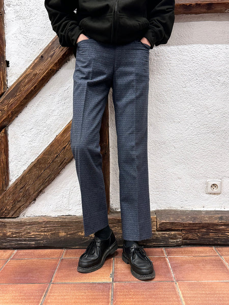 70s wool poly woven trouser