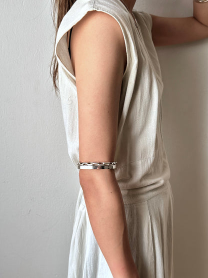 Czechoslovakian square pipe bangle