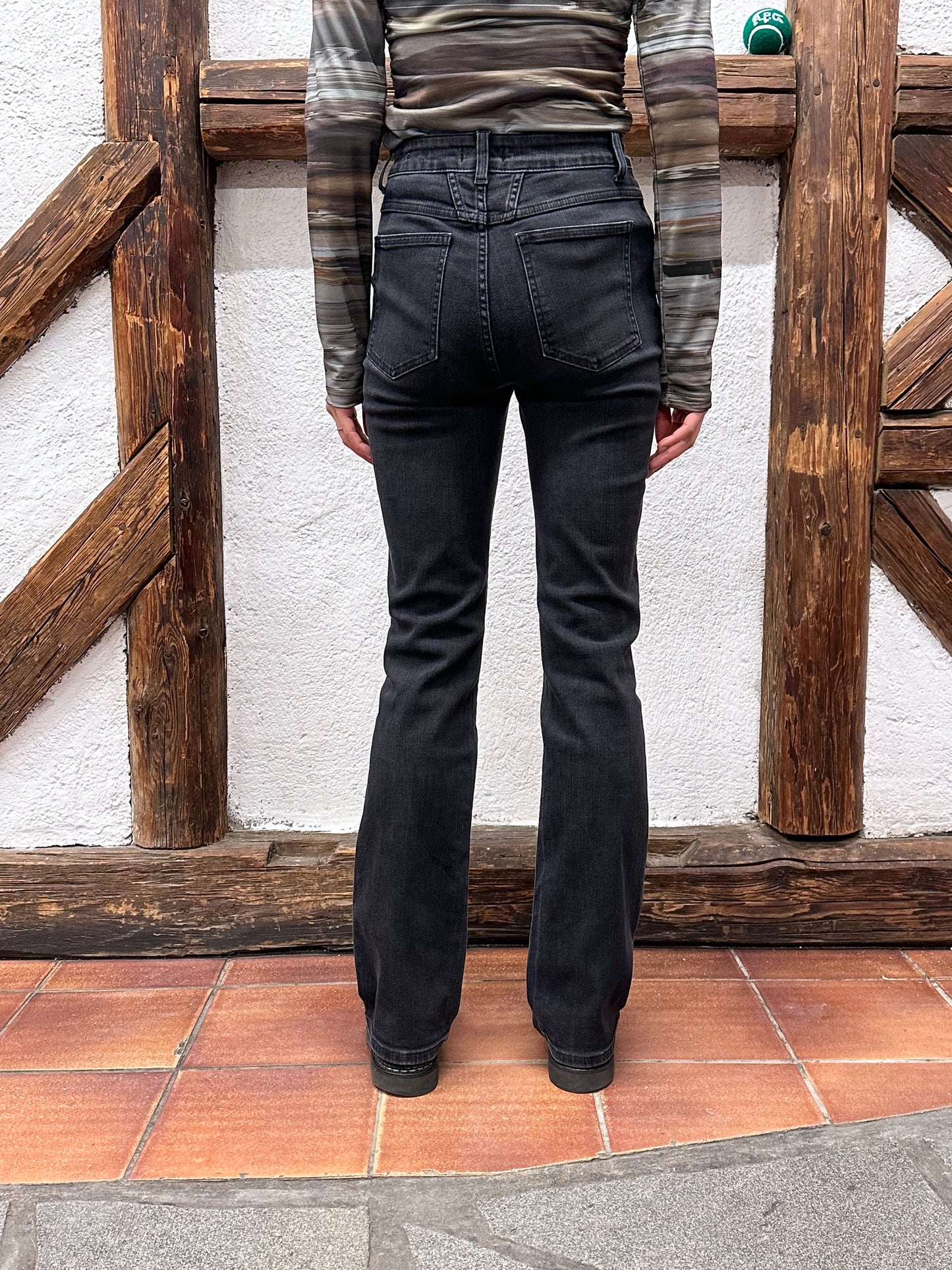 CLOSED black stretch denim handmade in Italy Milan