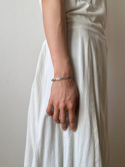 Silver tiny quirky bracelet