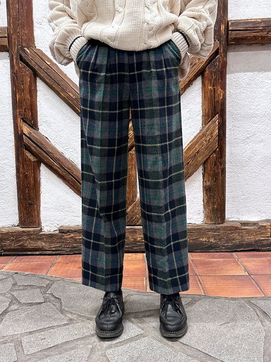 80s Italy pennyblack plaid trouser