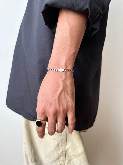 Silver tiny quirky bracelet
