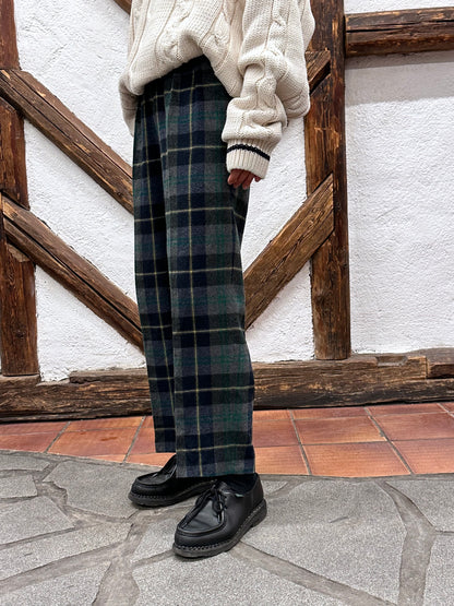 80s Italy pennyblack plaid trouser