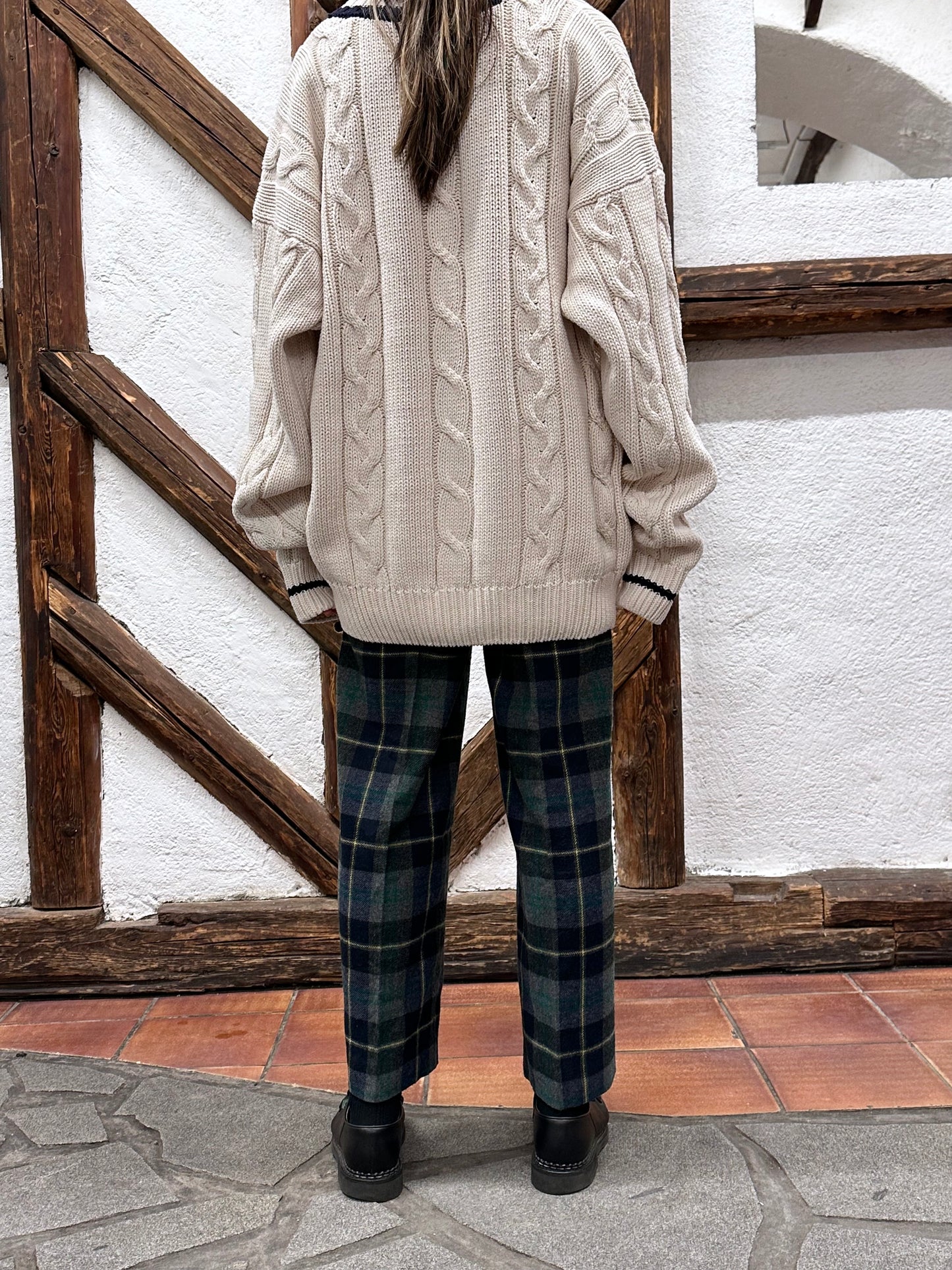 80s Italy pennyblack plaid trouser