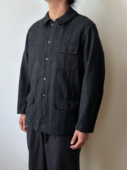 60's French wool work jacket Pascal 60年代 フレンチワーク レア Rare Vintage Antique shop Prague TOTO totototrip Praha store Vintage clothing shop Showroom French work wear Boro ヴィンテージ ユーロワーク ユーロ古着 パスカル 古着卸