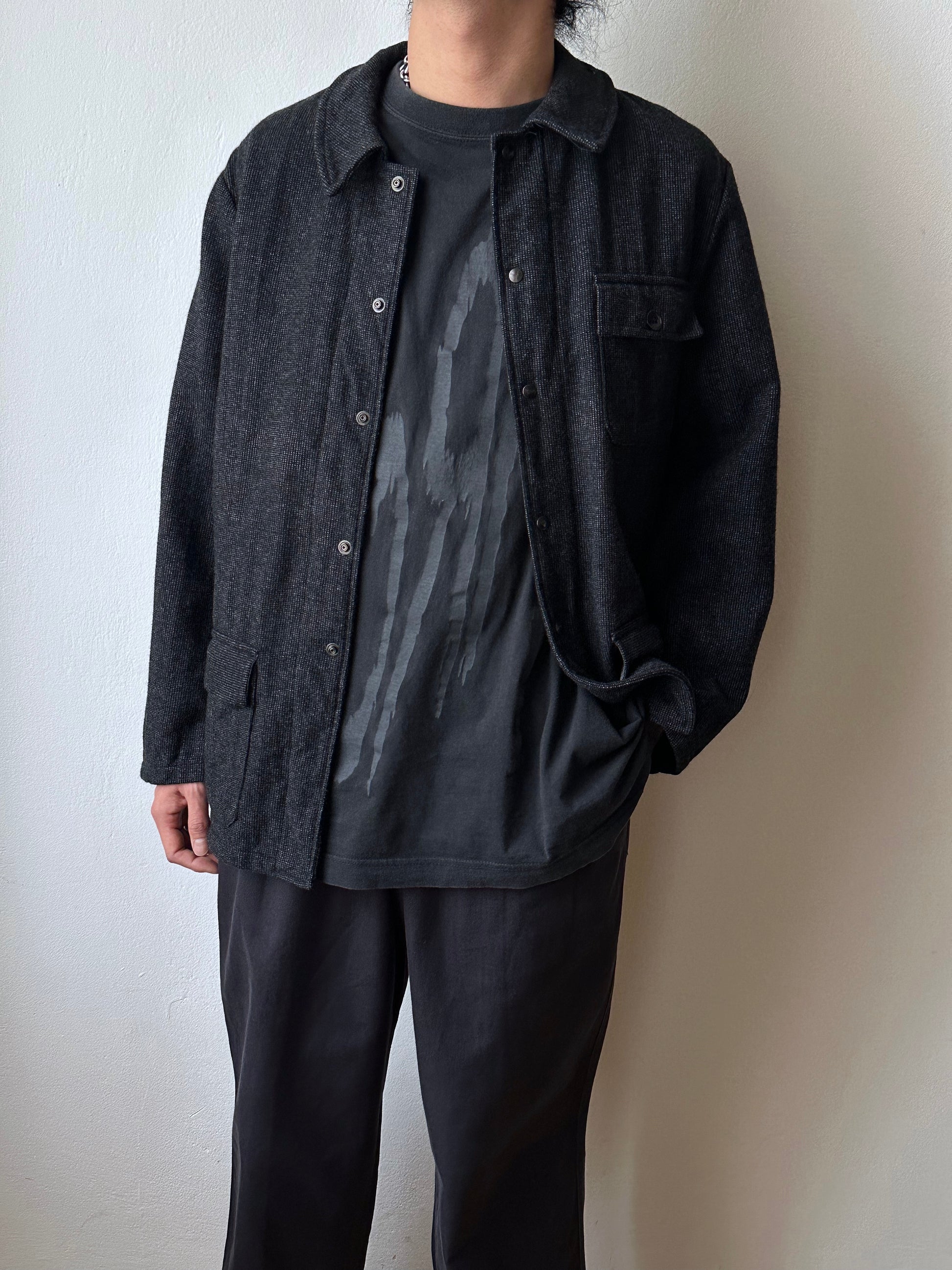 60's French wool work jacket Pascal 60年代 フレンチワーク レア Rare Vintage Antique shop Prague TOTO totototrip Praha store Vintage clothing shop Showroom French work wear Boro ヴィンテージ ユーロワーク ユーロ古着 パスカル 古着卸